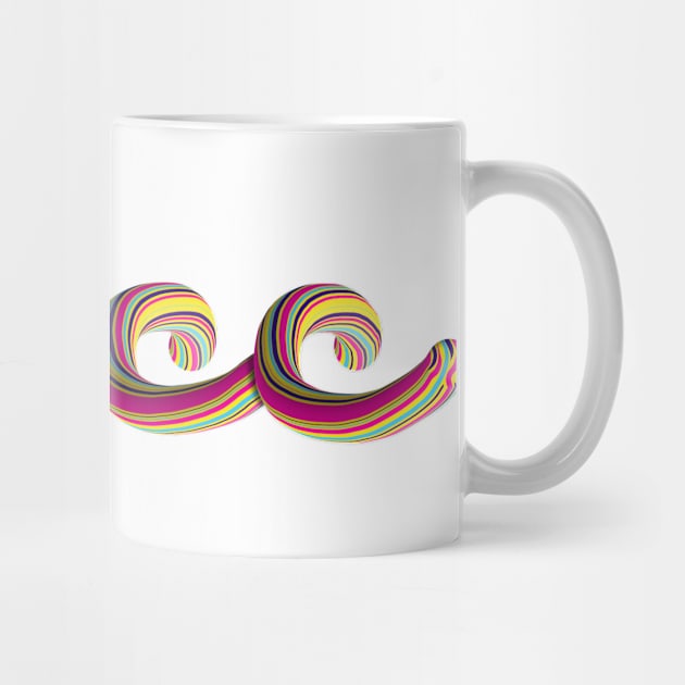 Thicc Text 3D Lettering Digital Illustration Multicolur brush by Ciara Shortall Art